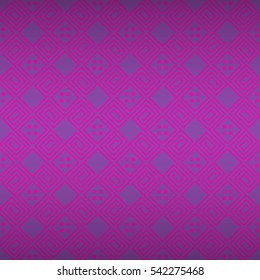 Purple geometrical seamless pattern in spiral style. Smooth tessellated repeatable backdrop. Shining, contrast design for banner, carpet, fabric or other purpose. Vector background.