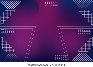 Lila-Geometrie: Abstrakte Farbverlauf-Hintergründe mit symmetrischen Formen für digitales Design