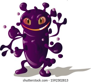 Cartoon Cute Eggplant Presenting Something Stock Vector (Royalty Free ...