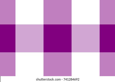 Purple Gingham pattern. Texture from rhombus/squares for - plaid, tablecloths, clothes, shirts, dresses, paper, bedding, blankets, quilts and other textile products. Vector illustration.