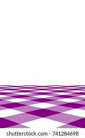 Purple Gingham pattern. Texture from rhombus/squares for - plaid, tablecloths, clothes, shirts, dresses, paper, bedding, blankets, quilts and other textile products. Vector illustration.