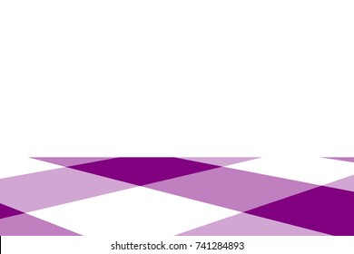 Purple Gingham pattern. Texture from rhombus/squares for - plaid, tablecloths, clothes, shirts, dresses, paper, bedding, blankets, quilts and other textile products. Vector illustration.