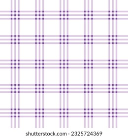 Purple gingham seamless pattern, vector illustration.