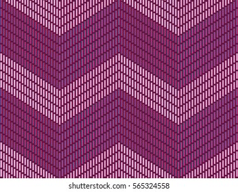 Purple glass beads. The pattern of purple glass beads. Zigzag pattern.