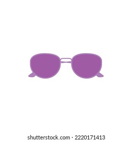 purple glasses icon vector image on a white background