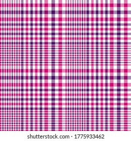 Purple Glen Plaid textured seamless pattern suitable for fashion textiles and graphics