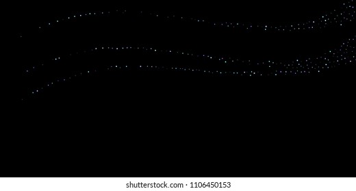 Purple glitter elements, stars shiny confetti. Scattered little, sparkling, flashing ultra violet, Random tiny stellar falling on black background. New Year, Christmas background. Vector illustration.