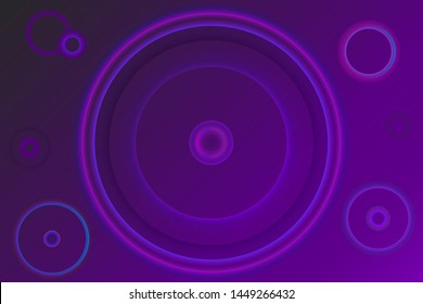 Purple glowing circles  flare background  vector