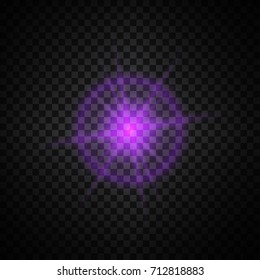 purple glowing light glitter