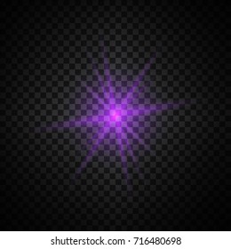 purple glowing light glitter