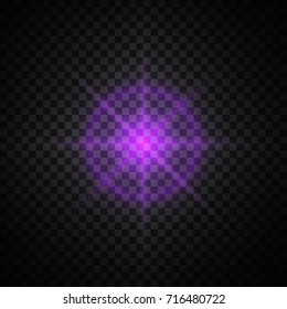 purple glowing light glitter
