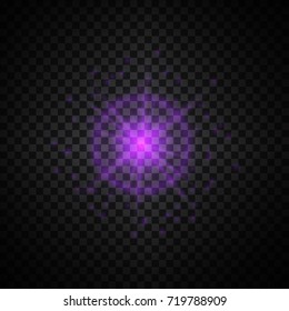 purple glowing light glitter