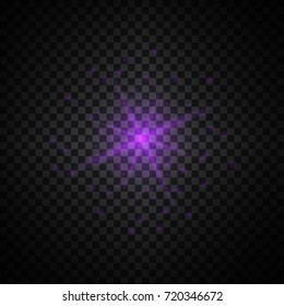 purple glowing light glitter