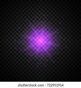 purple glowing light glitter