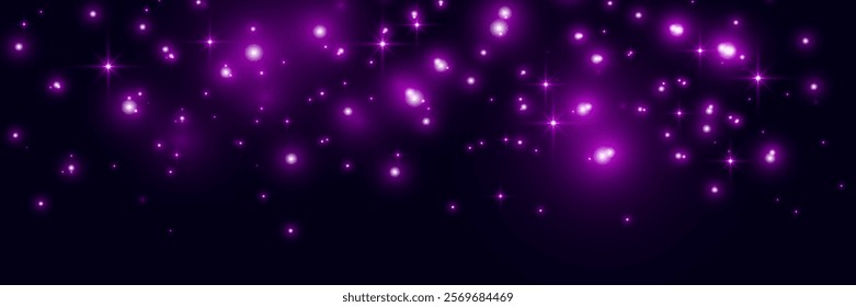 	
Purple glowing light sparks on a dark background, creating an abstract, luminous and atmospheric design. Perfect for futuristic, minimalistic, and digital visuals.