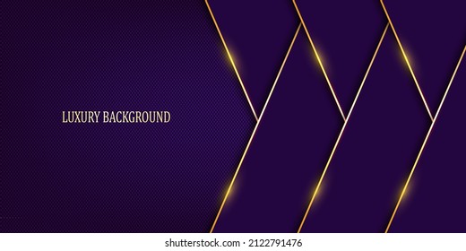 Purple And Gold Luxury Background. Vector Illustration.