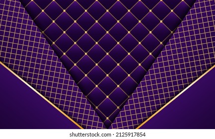 Purple and gold luxury background. Vector illustration.