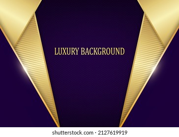 Purple and gold luxury background. Vector illustration.
