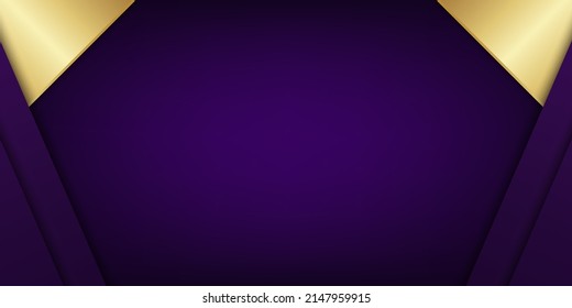 Purple   gold luxury background  Vector illustration 