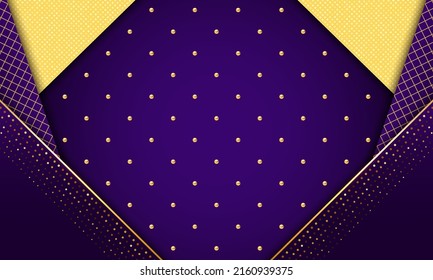 Purple and gold luxury background. Vector illustration.