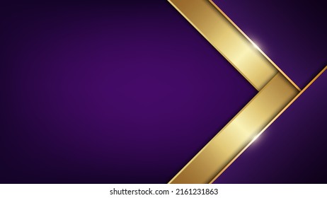 Purple and gold luxury background. Vector illustration.