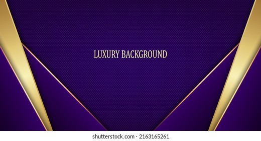 Purple And Gold Luxury Background. Vector Illustration.