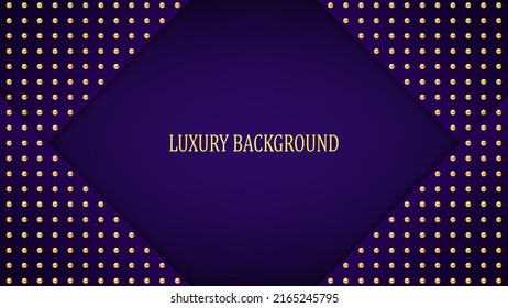 Purple and gold luxury background. Vector illustration.
