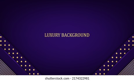 Purple and gold luxury background. Vector illustration.