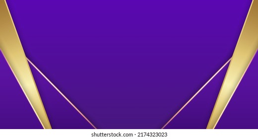 Purple and gold luxury background. Vector illustration.