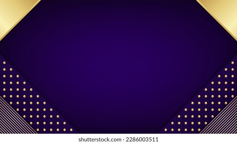 Purple and gold luxury background. Vector illustration.