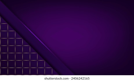 Purple and gold luxury background. Vector illustration.