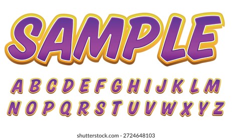 Purple Gold Magic Text Effect