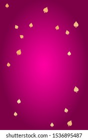 Purple & Gold Scattered Falling Spades Background Template