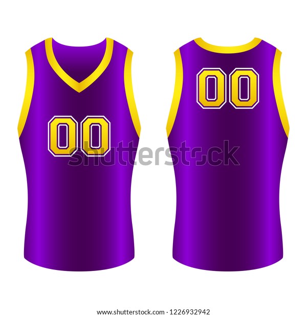purple and gold jersey