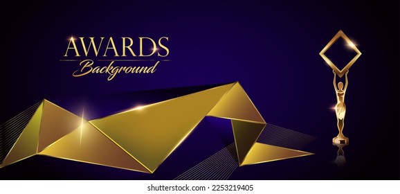 Fondo de los Premios Dorados Púrpura. Invitación decorativa Jubilee Night. Plataforma Trophy Stage con foco de atención. Noche de Hollywood de Bodas y Entretenimiento. Elegante Suelo De Escalera De Lujo. Premios de cine. 