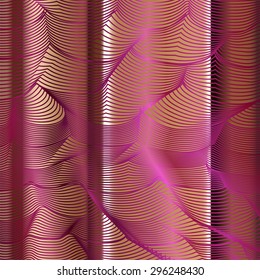 Purple golden Vector  ornament  abstract background 