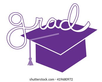 Purple Grad Cap