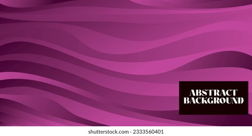 Purple gradient abstract background with wave lines. Modern gradient wave colorful background. Suitable for covers, posters, presentations, banners, websites and wallpapers