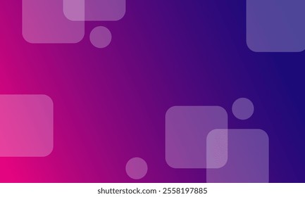 Purple gradient abstract background with white square motif