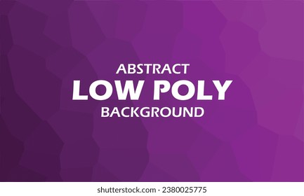 Purple Gradient with Abstract Low Poly Background Style. Geometric Pattern in Modern Design. Usable for template with place for content