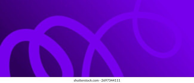 Purple Gradient Abstract Swirl Line Design