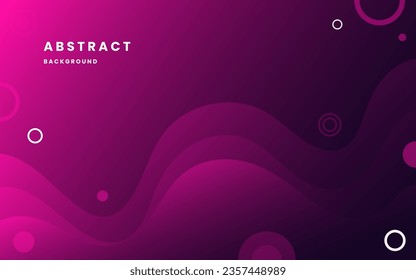 Purple gradient background dynamic wavy light and shadow. Liquid dynamic shapes abstract composition and circular geometric. modern elegant design background. Illustration vector 10 eps.