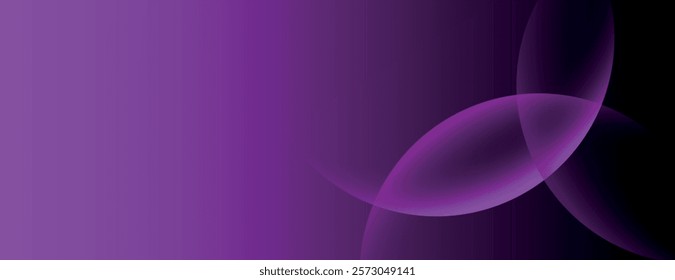 Purple gradient background with smooth, flowing shapes. The background features a vibrant purple color with a soft, abstract texture. Minimal abstract circles vector gradient background