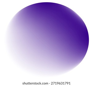 Bola gradiente roxa com sombreamento suave e aparência abstrata moderna, ideal para conceitos 3D, marca, cartazes, visuais tecnológicos e designs digitais criativos.