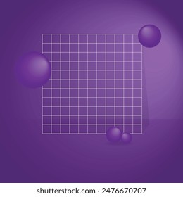 Purple Gradient Banner Graphic Template