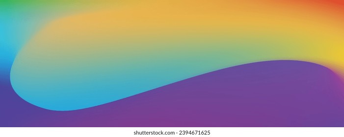 Purple gradient blends yellow and blue on the website screen.