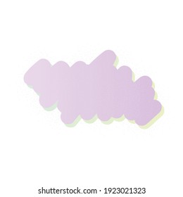 Gradiente púrpura Gráfico en la nube, Pincel púrpura, Gráfico abstracto, Ilustración de vectores de fondo gráfico aislado