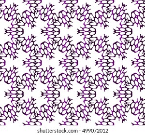 purple gradient color. Abstract floral seamless pattern. geometry design. Vector. For the design, printing, interior design. Seamless pattern.