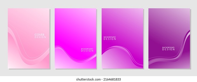 purple gradient color cover design set. elegant and beautiful background. for wedding invitation cover