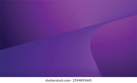 Purple gradient with curve line abstract background for backdrop